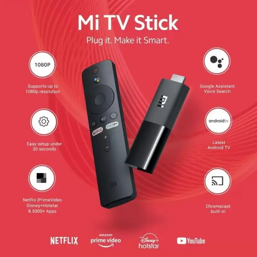 XIAOMI Mi TV Stick EU Noir : La Solution de Streaming Compacte iptv france iptv france