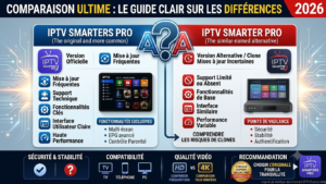 IPTV Smarter Pro ou IPTV Smarters Pro : quelle différence