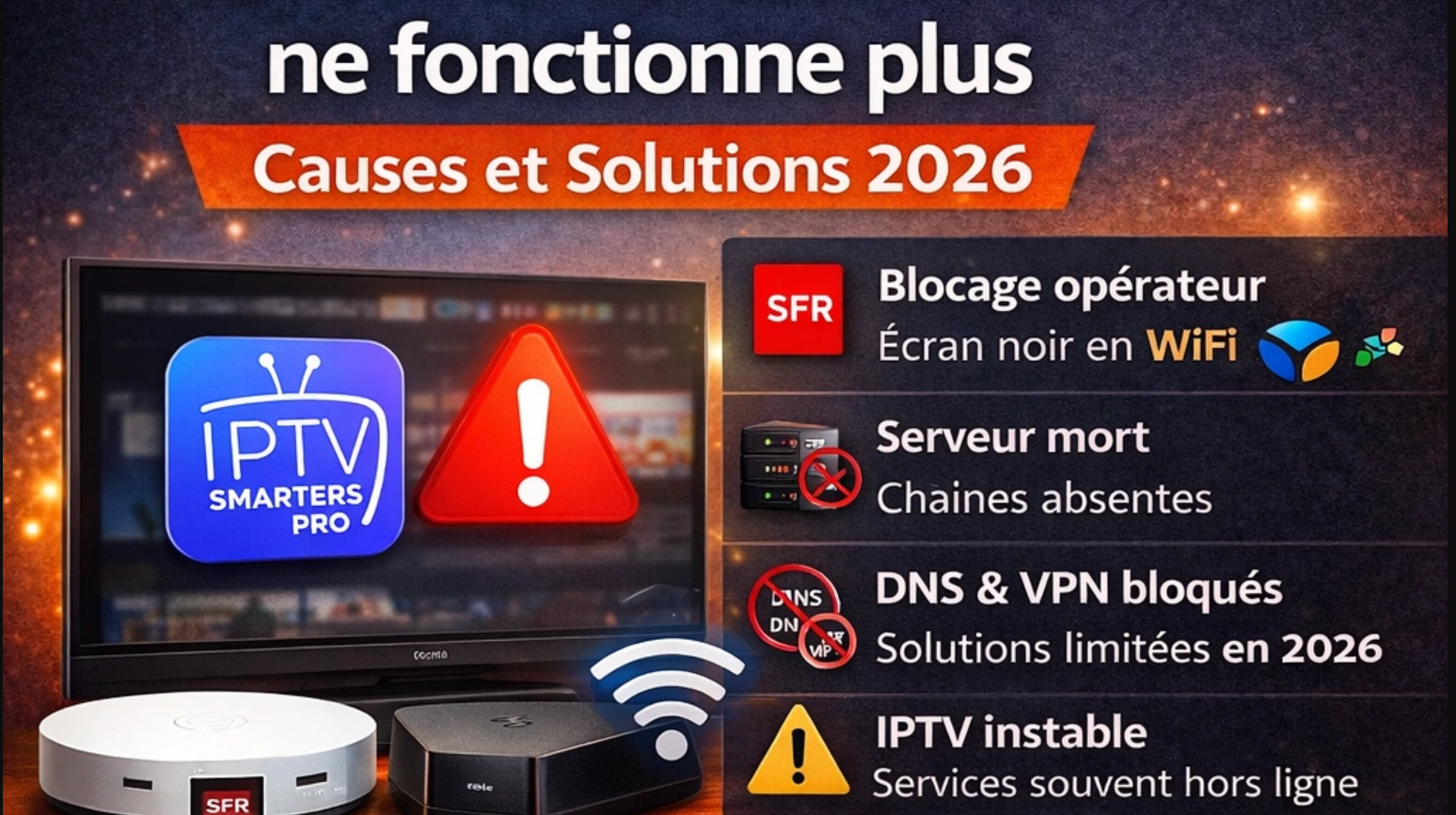 IPTV Smarters Pro ne fonctionne plus